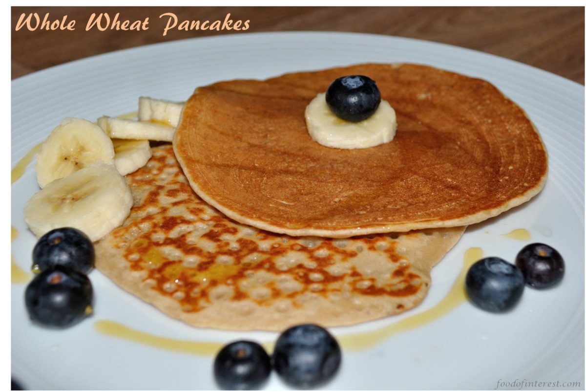 Whole Wheat Pancakes | Pancake Recipes | Eggless Pancakes