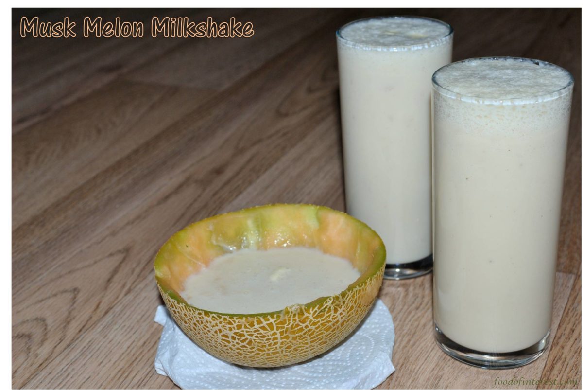 Musk Melon Milkshake | Musk Melon Milkshake With Vanilla Icecream