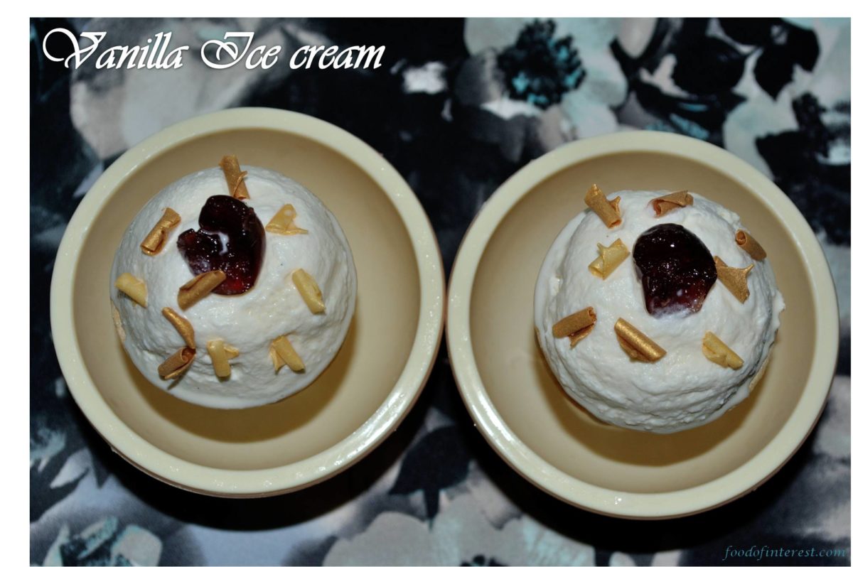 Vanilla Ice cream | Eggless Vanilla Ice cream | No cook vanilla ice cream | Homemade vanilla ice cream