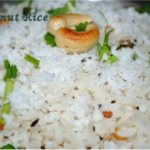 Coconut flavoured rice/bhaat