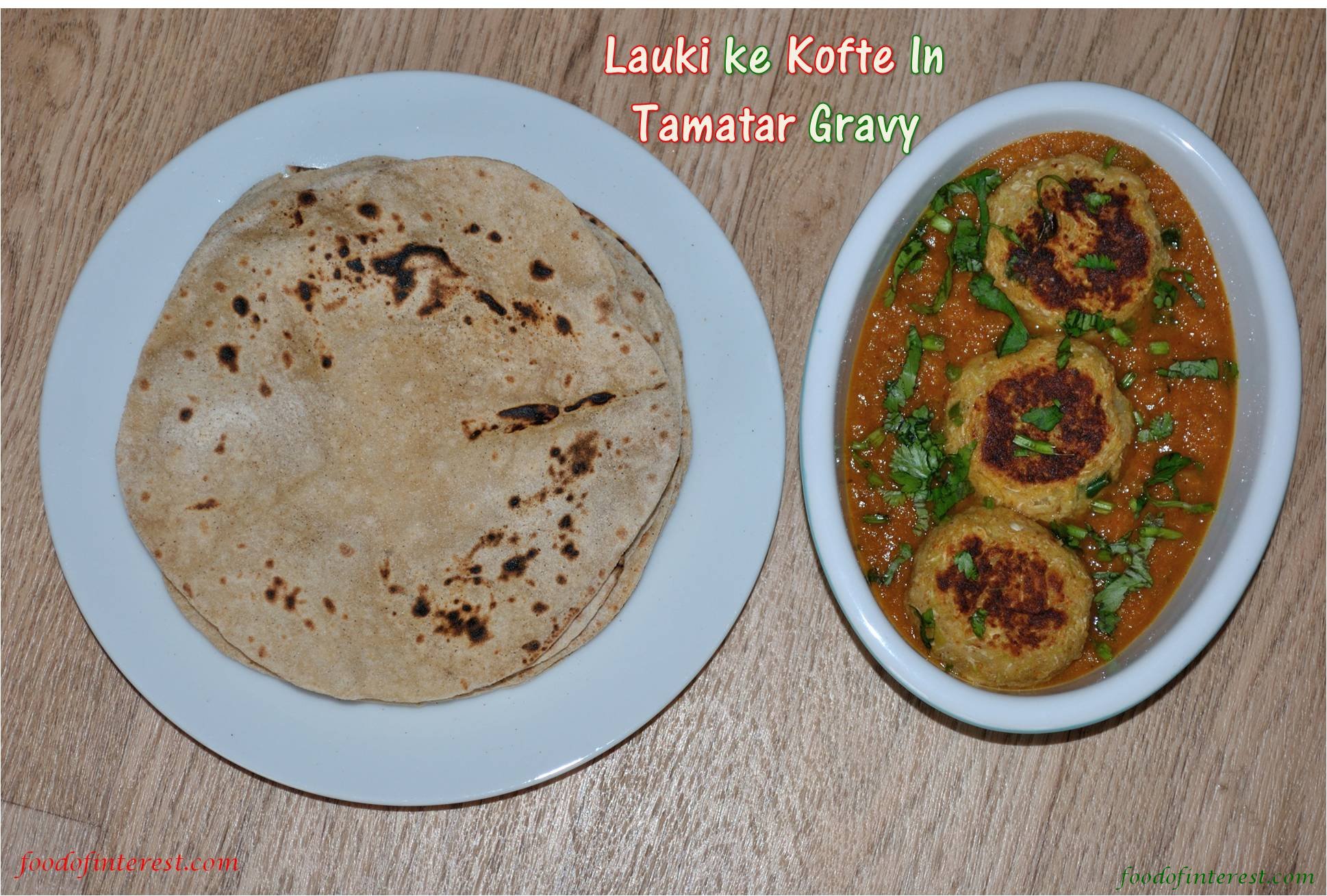 Lauki ke kofta in tamatar gravy