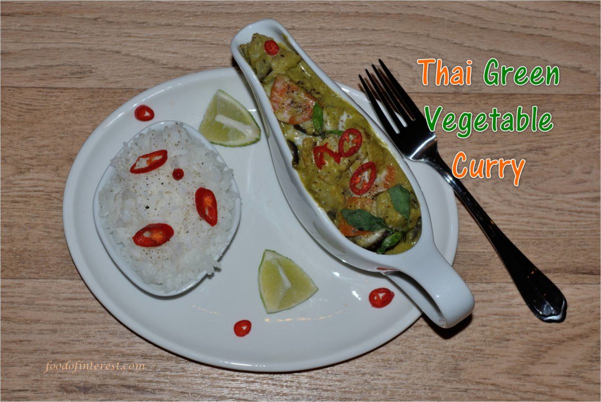 Thai green vegetable curry