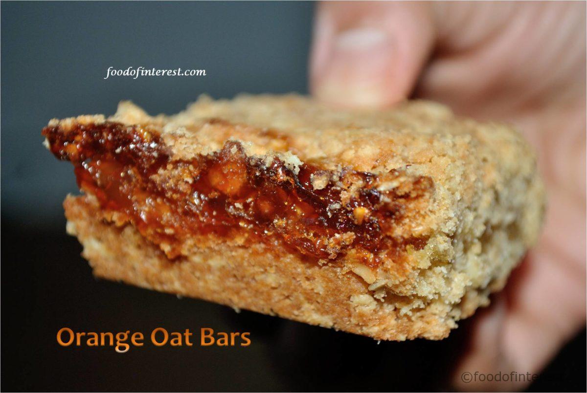 Orange Oat Bars | Homemade brunch bars | Snack Recipes