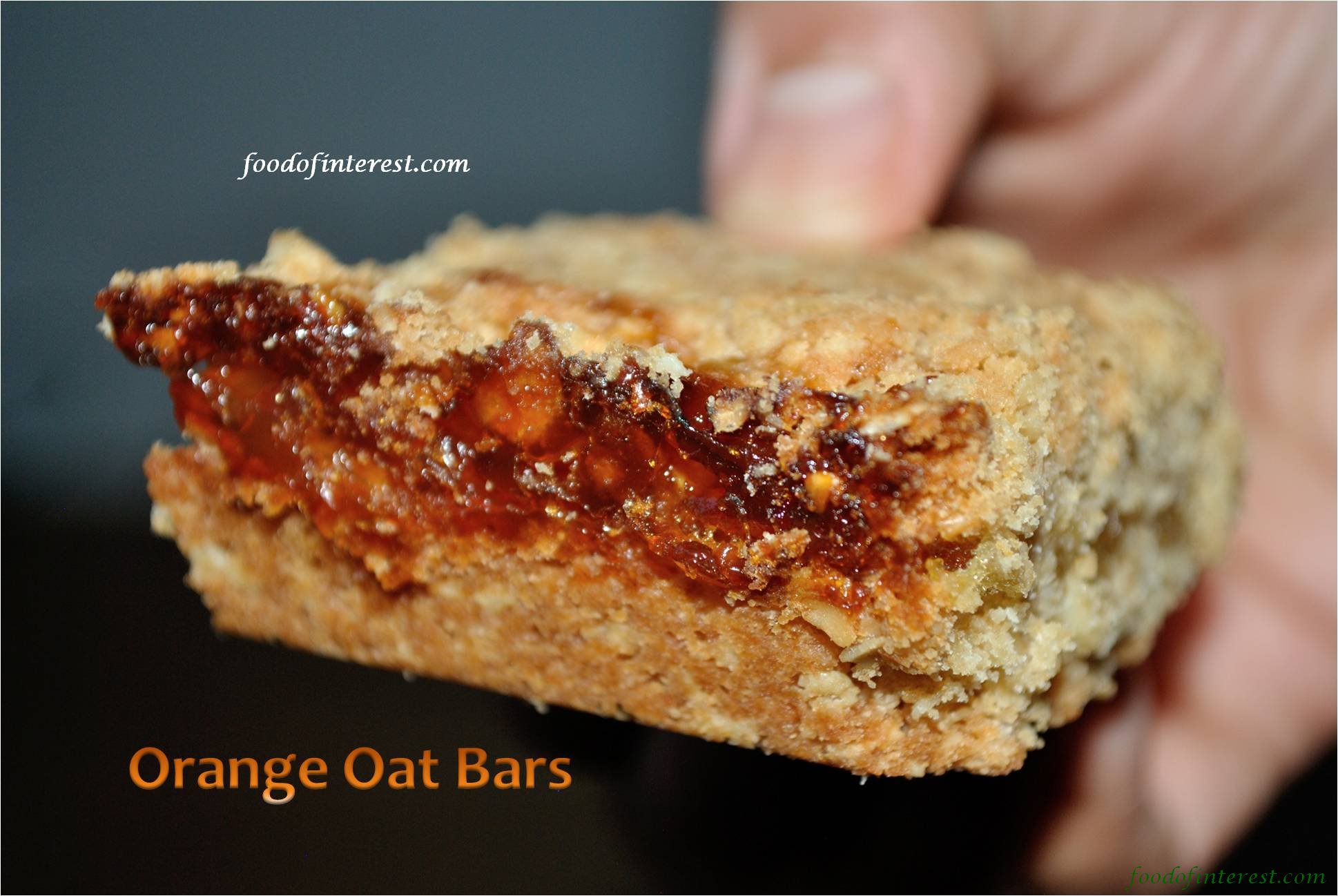 Orange Oat Bars