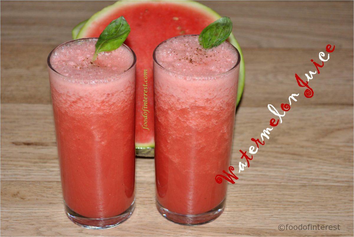Watermelon Juice | Juice Recipes | How to make watermelon juice?