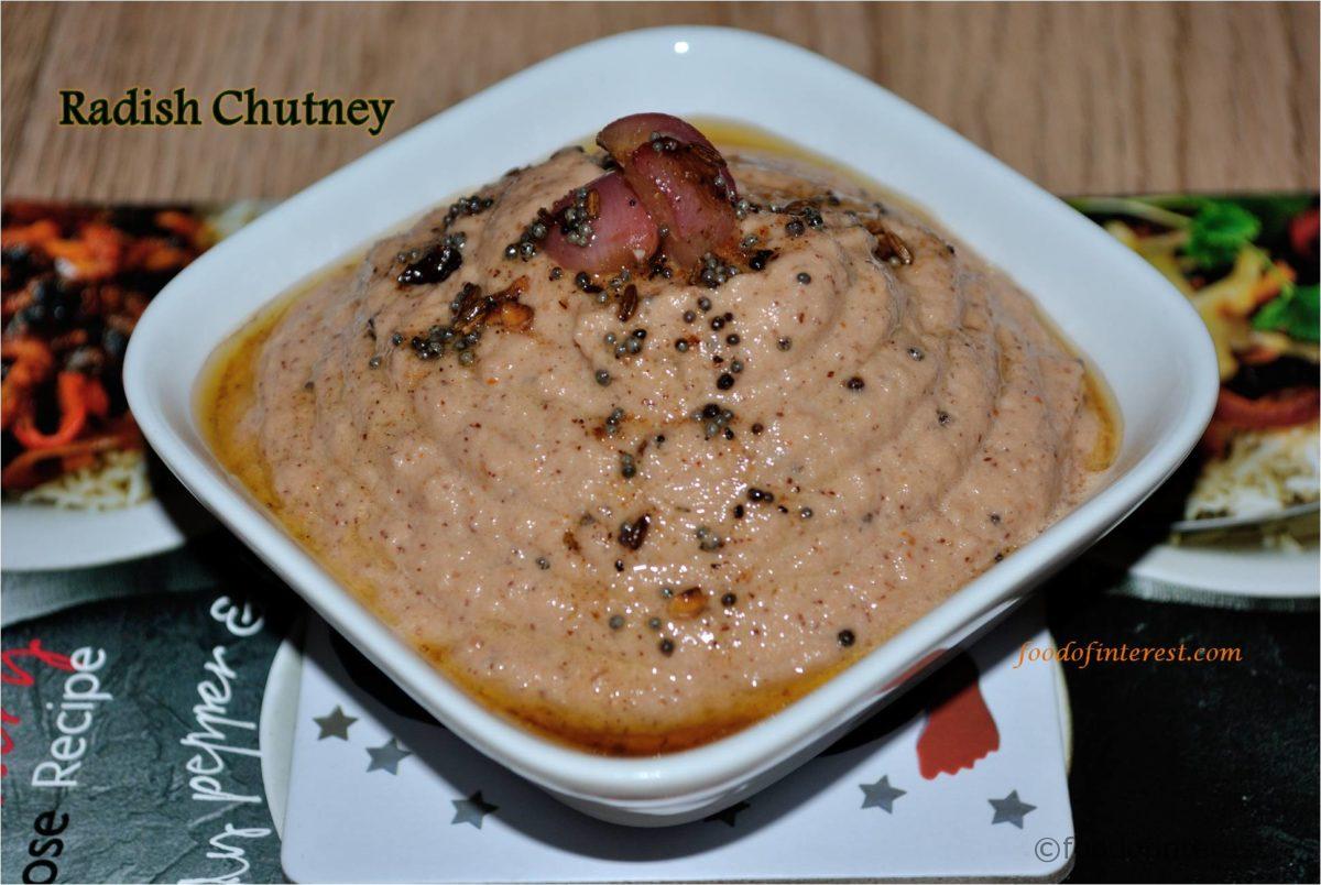 Moolangi Chutney | Radish Chutney | Chutney Recipes