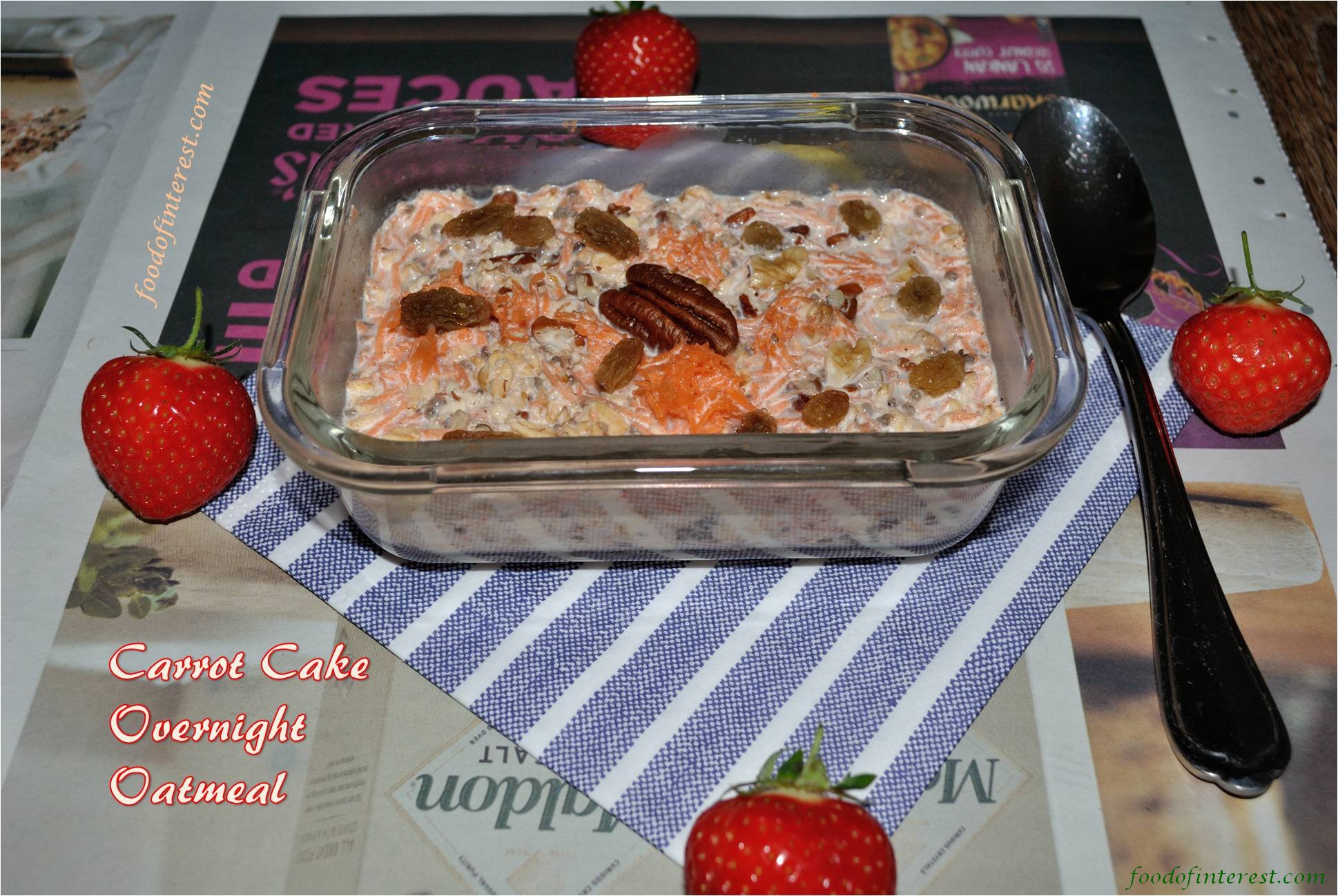 overnight carrot cake oatmeal