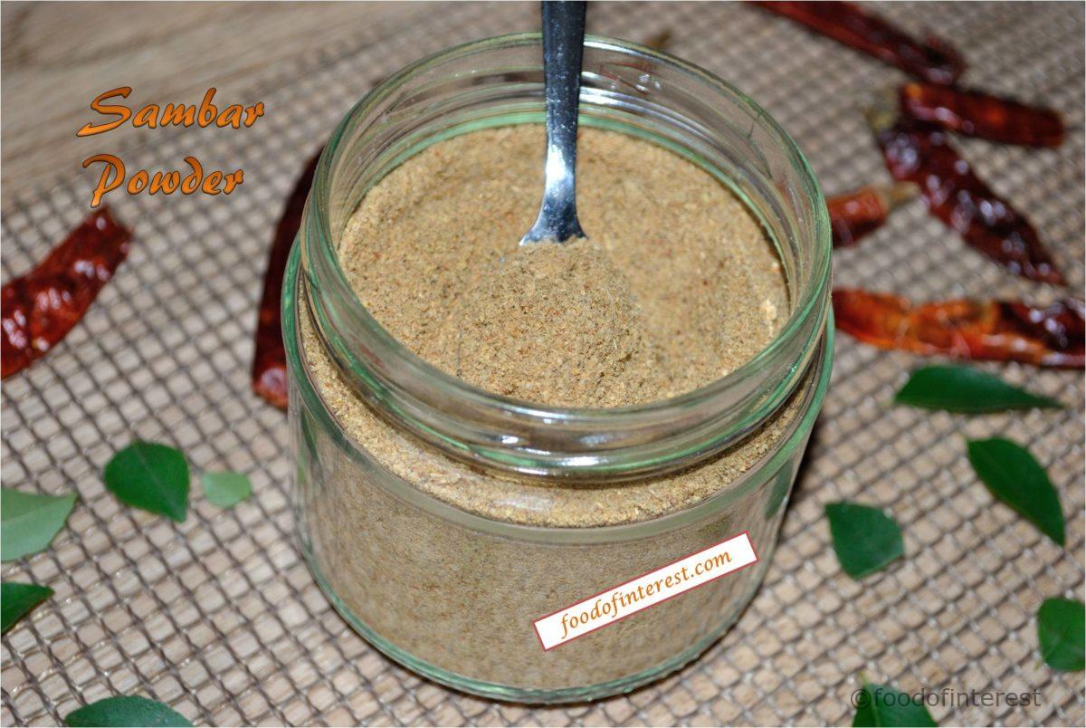 Sambar Powder | Sambar Pudi | Homemade HuLi Pudi
