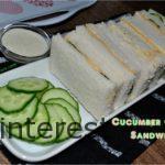 Cucumber Cheese Sandwich
