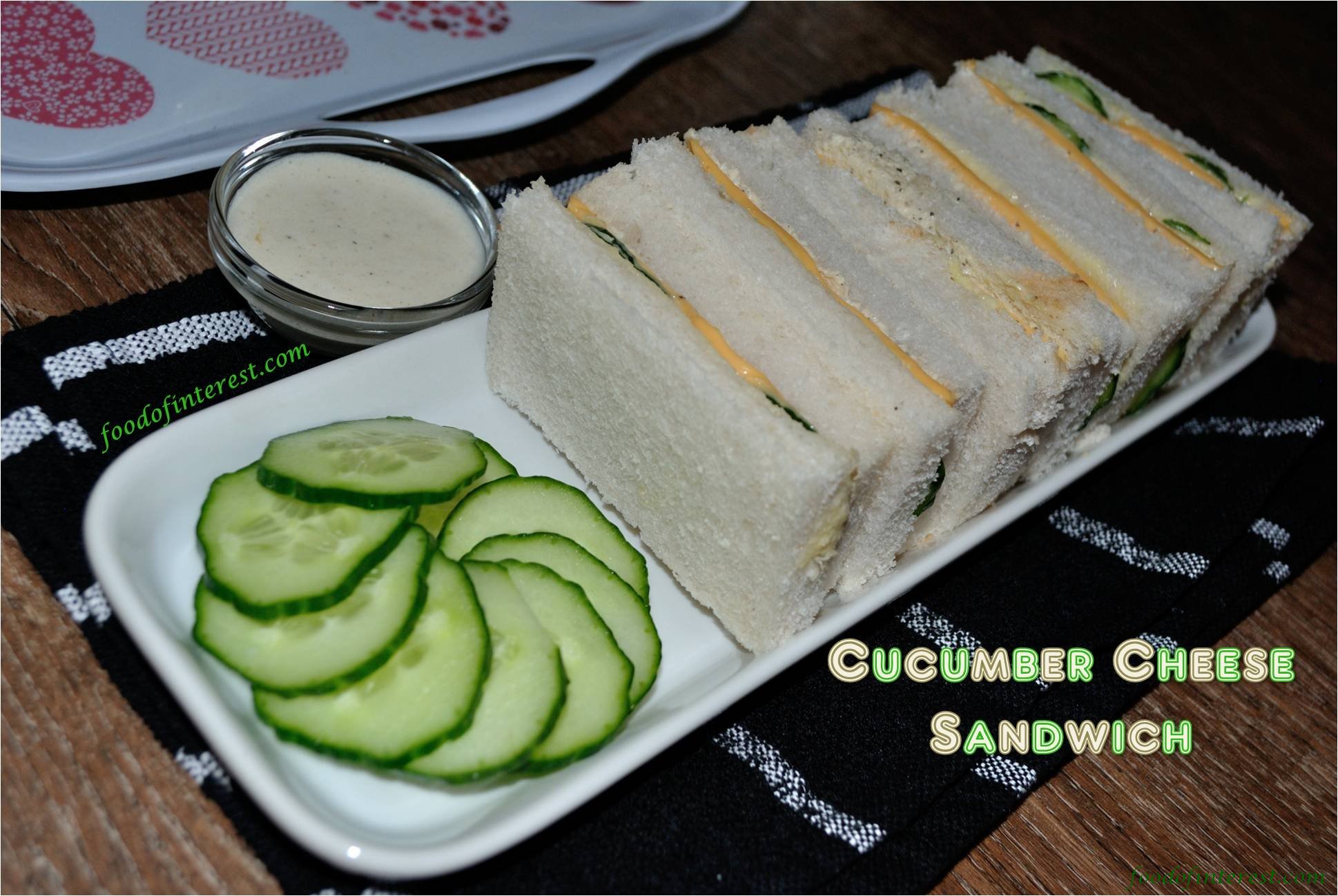 Cucumber Cheese Sandwich