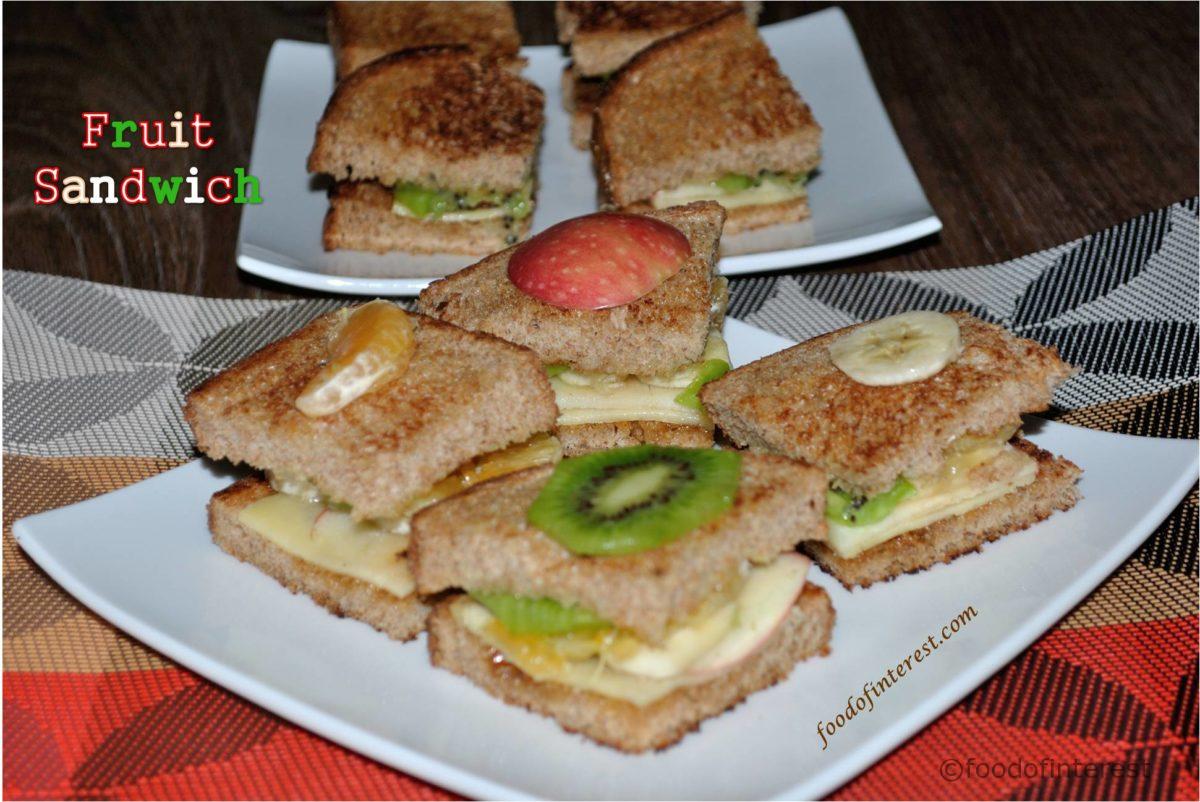 Fruit Sandwich | Sandwich Recipes | Snack Recipes