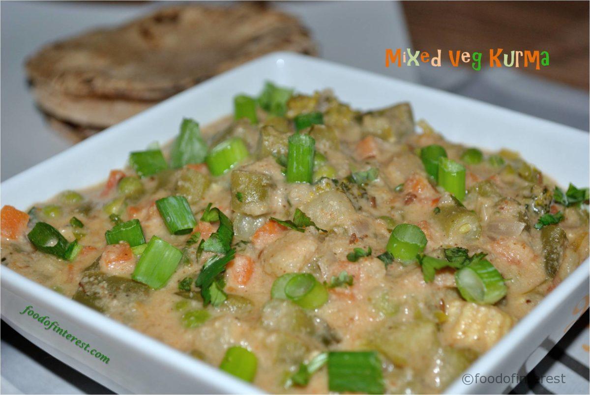 Mixed Veg Kurma | Vegetable Kurma | Gravy Recipes