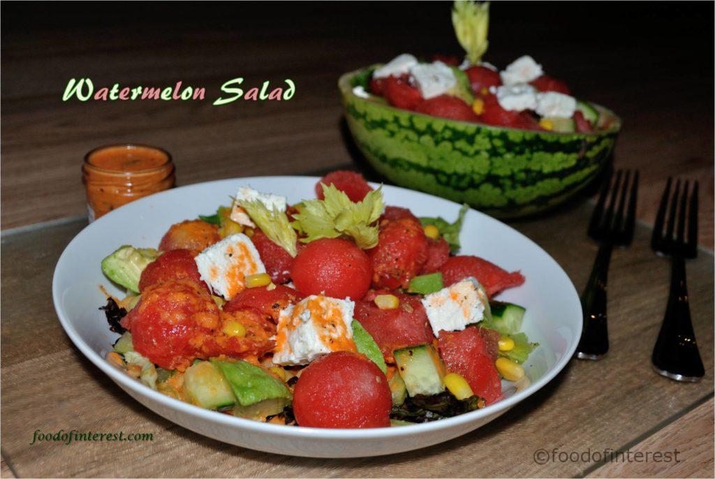 Watermelon Avocado Salad