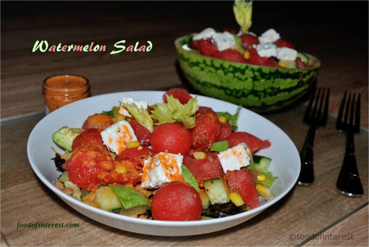 Watermelon Avocado Salad
