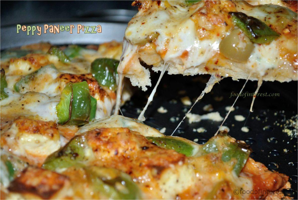 Peppy Paneer Pizza | Paneer Capsicum Pizza | Pizza Recipes