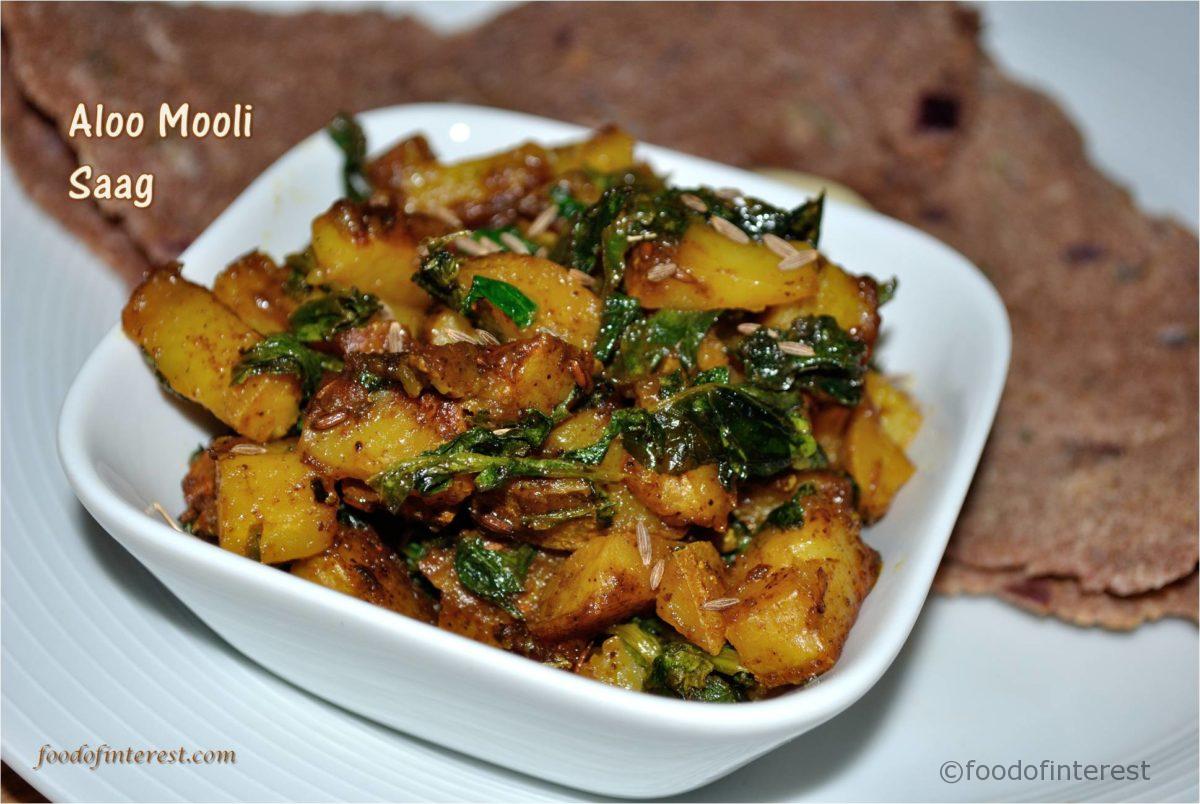 Aloo Mooli Saag | Potato Radish Leaves Sabzi | Sabzi Recipes