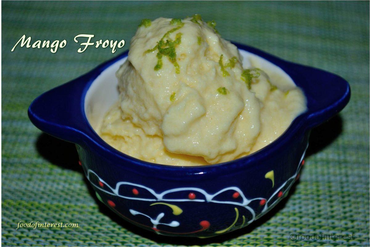 Mango Froyo | Frozen Mango Yogurt | Mango Recipes