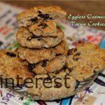 Eggless oatmeal raisin cookies