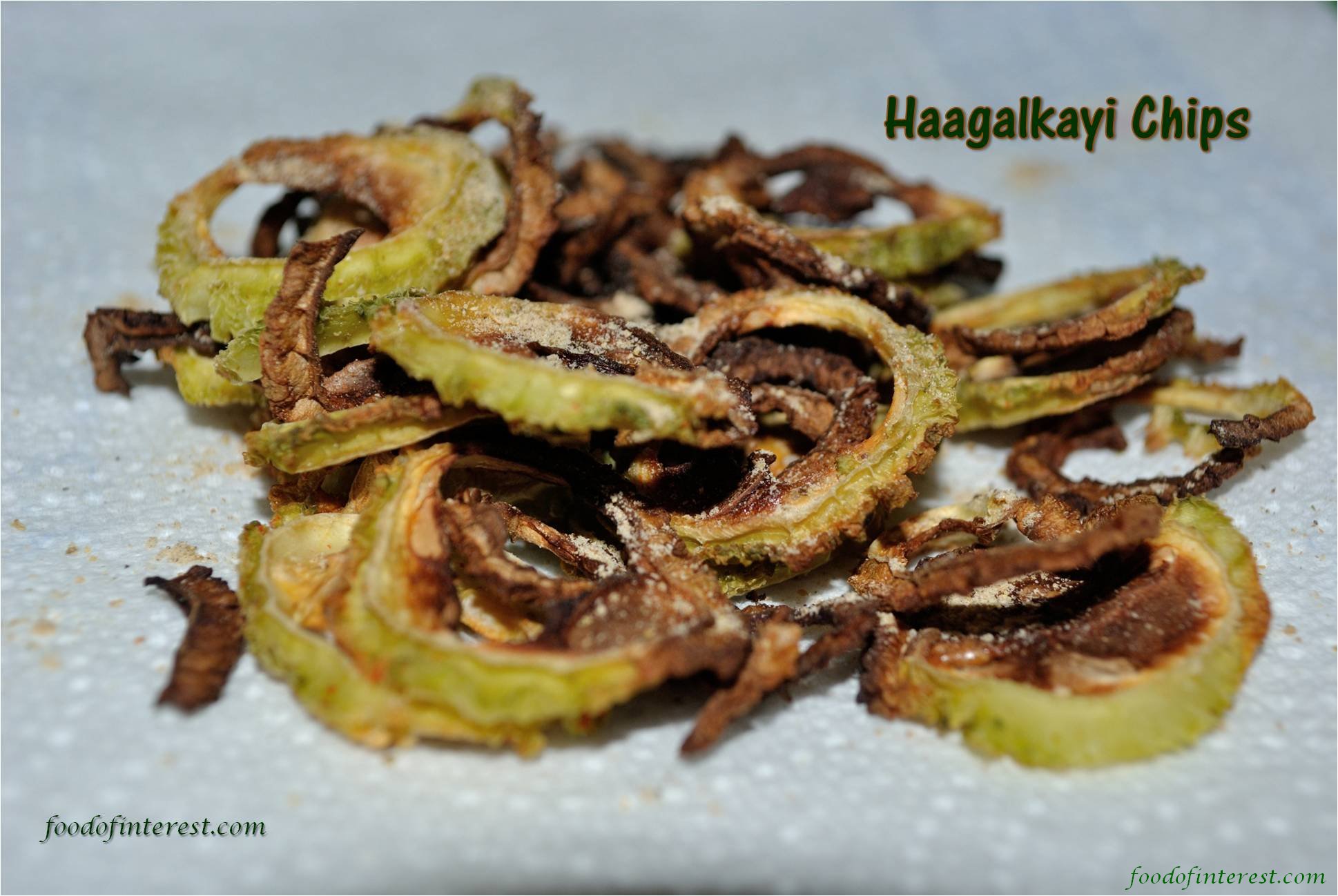 Oven roasted haagalkayi chips