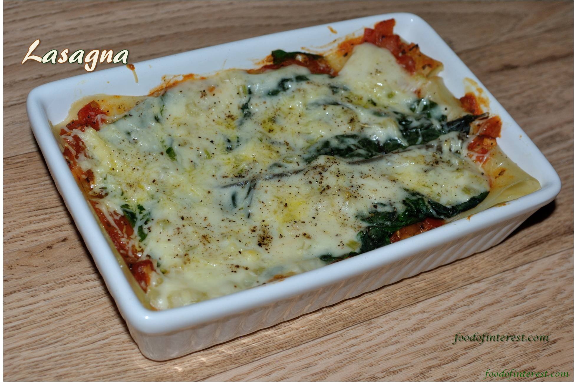 Chard Aubergine Lasagna