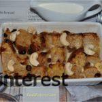 Eggless Custard Bread Pudding
